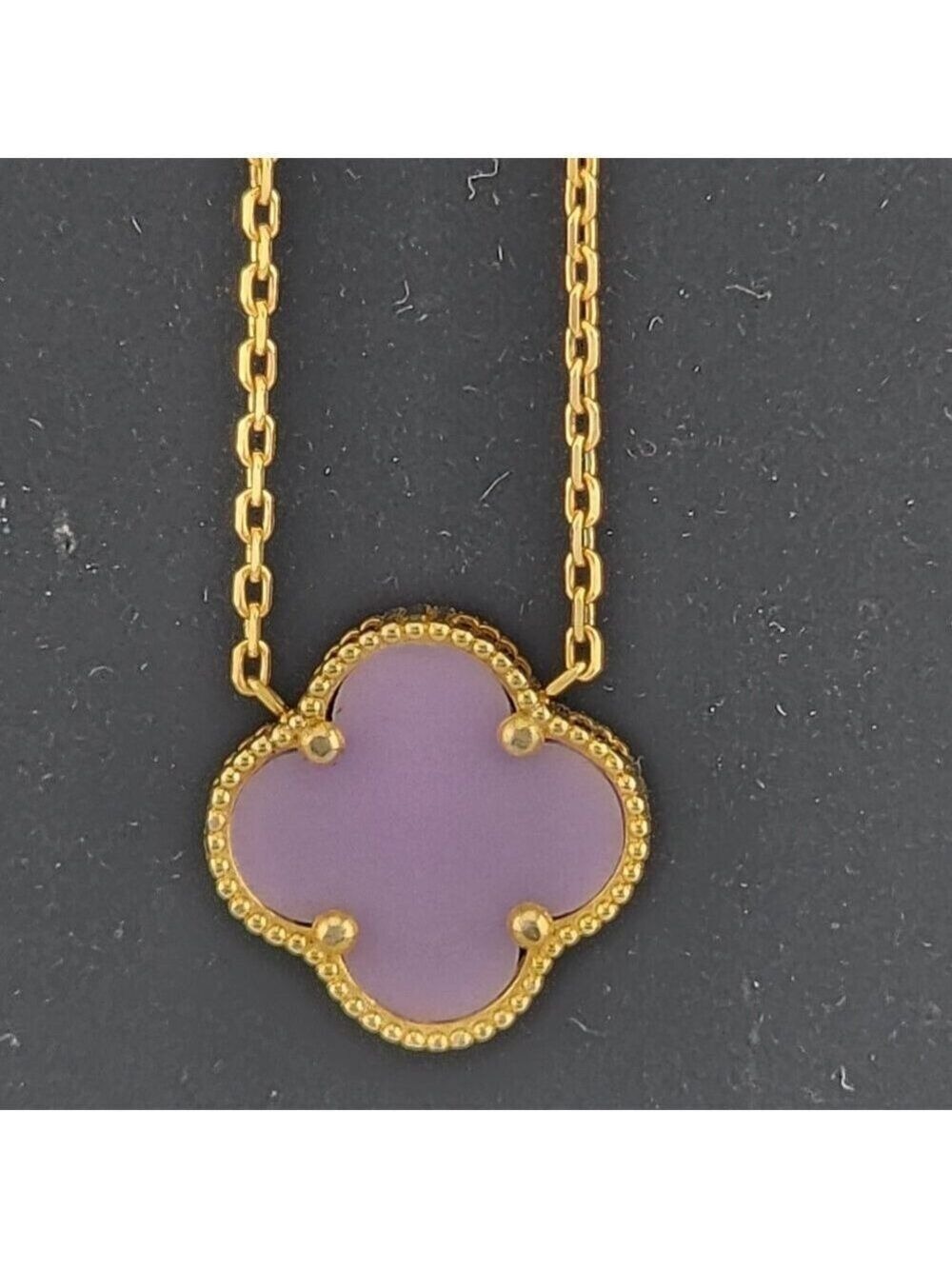 Luxury 925 Sterling Silver Purple Clover Necklace – Timeless Lucky Charm